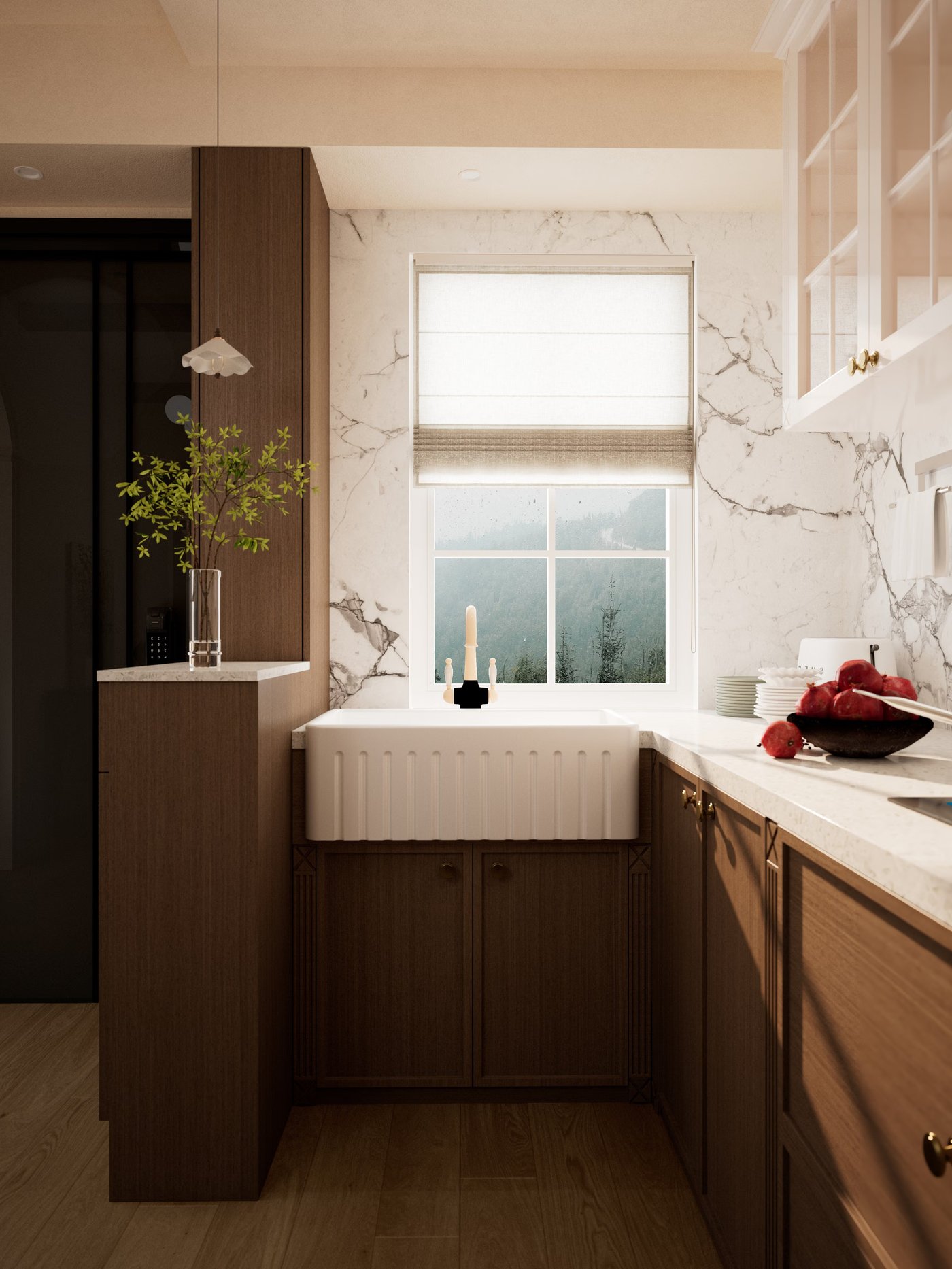 A clean kitchen after a Rocha's visit