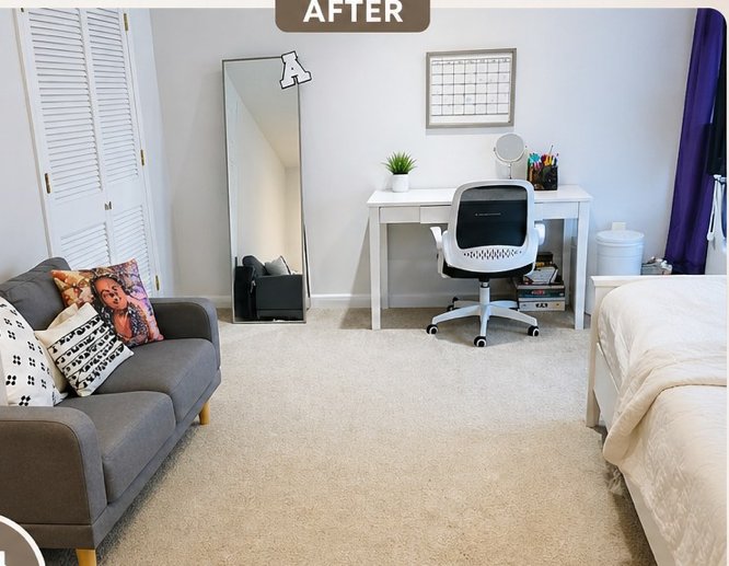 A freshly cleaned living room by Rocha's Cleaning Service