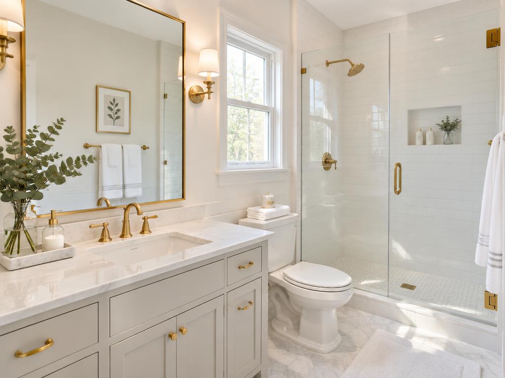 Bathroom after cleaning